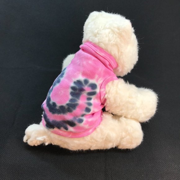 NWOT Custom Tie-Dyed Lucky Horseshoe Doggie Tee - Picture 3 of 6